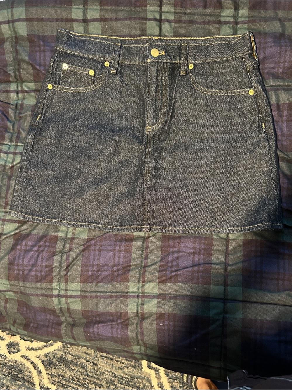 NWOT J. Crew Dark Blue Denim Skirt